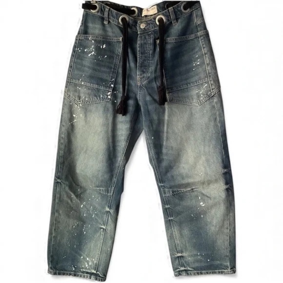 We The Free Moxie Barrel Pull-On Jeans Sz 28 EUC denim - Picture 4 of 8